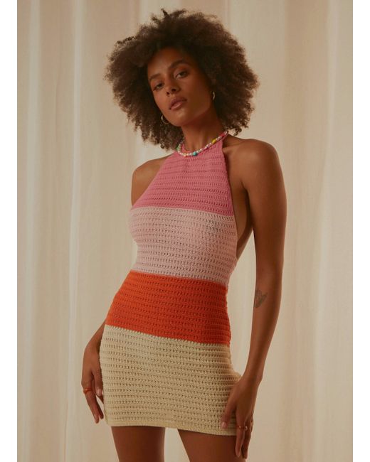 Peppermayo Last Sunset Hour Crochet Mini Dress | Lyst UK
