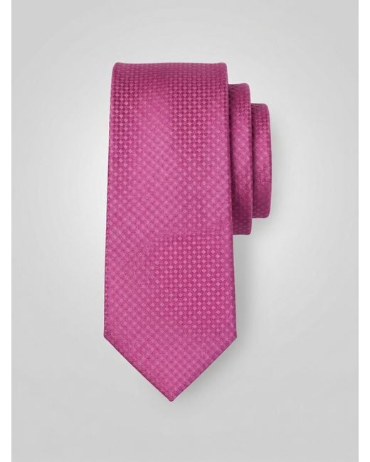 Perry Ellis Pink Slim Fit Solid Plain Weave Necktie for men