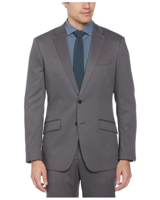 Perry Ellis Gray Slim Fit Performance Tech Suit Jacket for men
