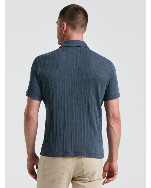 Perry Ellis Gray Ribbed Stripe Shirt for men