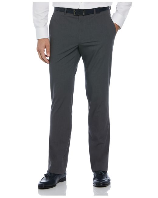 Perry Ellis Gray Slim Fit Textured Luxe Suit Pant for men