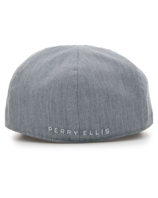 Perry Ellis Gray Textured Driver Cap for men