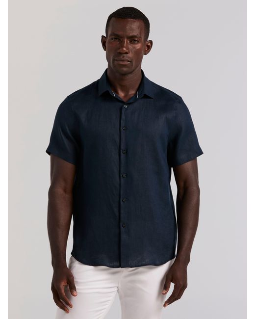Perry Ellis Natural Solid Linen Shirt for men