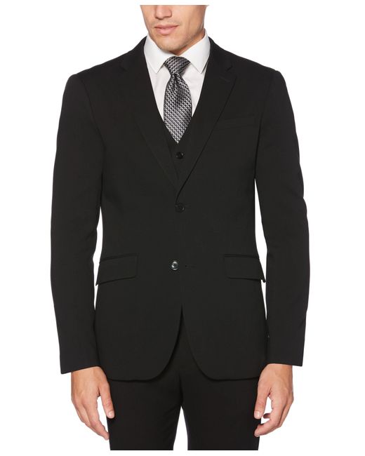 Perry Ellis Black Very Slim Fit Performance Tech Suit Jacket for men