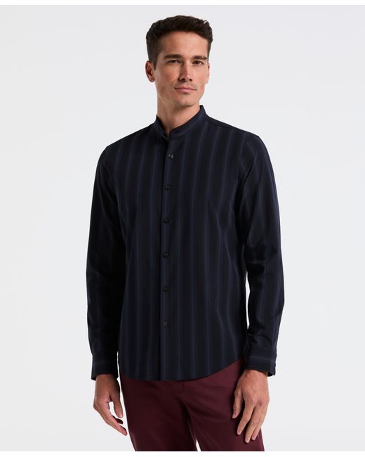 Perry Ellis Blue Ombre Stripe Slim Fit Long Sleeve Shirt for men