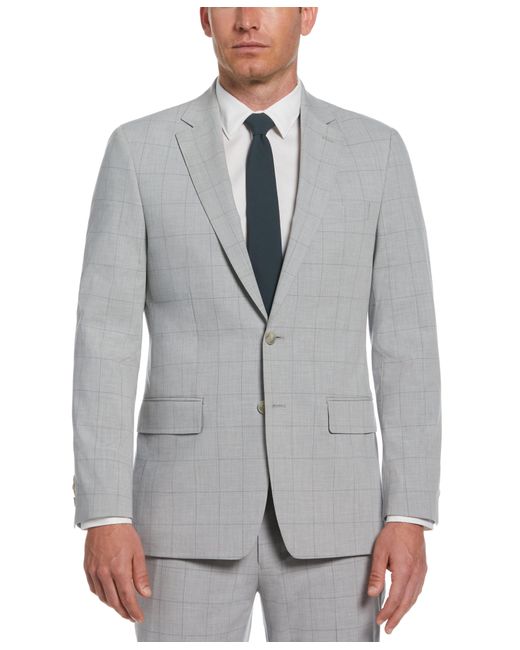 Perry Ellis Gray Slim Fit Light Stretch Suit Jacket for men