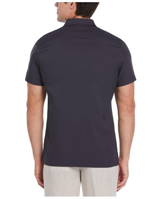 Perry Ellis Blue Slim Fit Total Stretch Solid Shirt for men