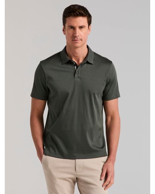 Perry Ellis Black Cool Interlock Polo for men