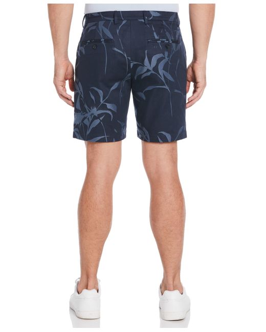 Perry Ellis Slim Fit Jacquard Floral Shorts in Blue for Men | Lyst
