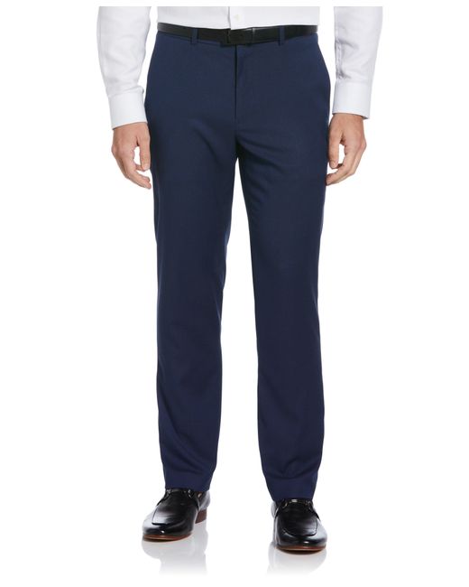 Perry Ellis Blue Slim Fit Washable Suit Pant for men