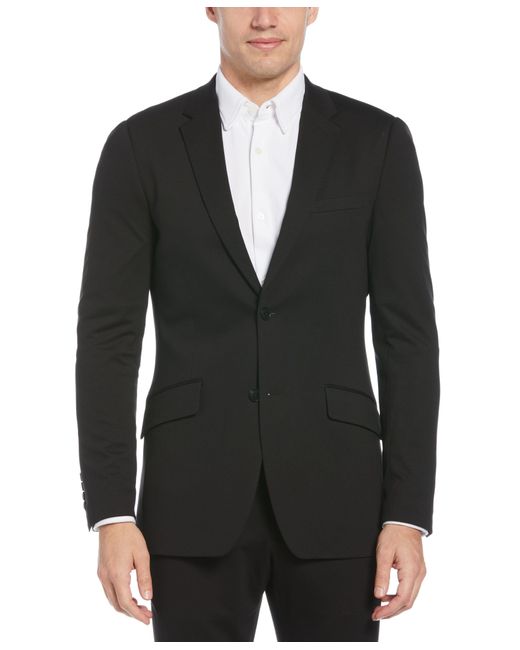 Perry Ellis Black Very Slim Fit Neat Knit Suit Jacket for men