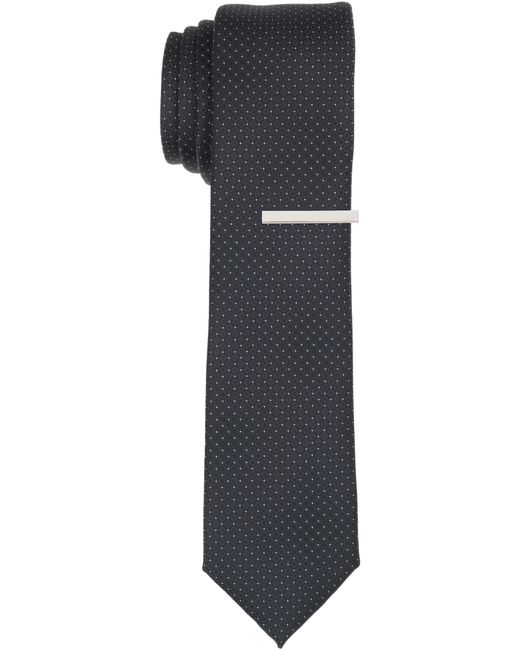 Perry Ellis Purple Solid Plain Weave Slim Necktie for men