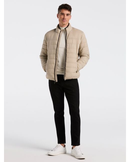 Perry Ellis Black Lightweight Puffer Jacket for men
