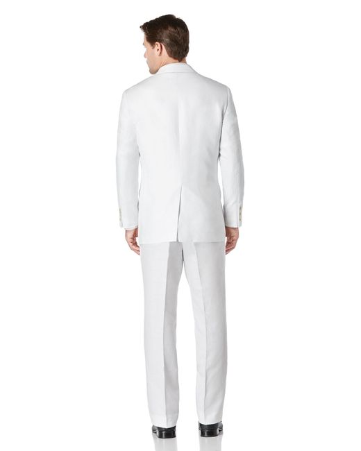 Perry ellis Big And Tall Linen Twill Suit Jacket in White for Men