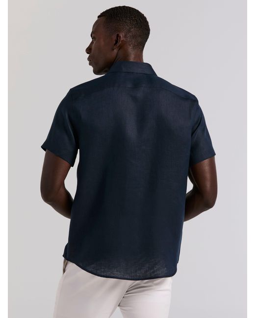 Perry Ellis Natural Solid Linen Shirt for men
