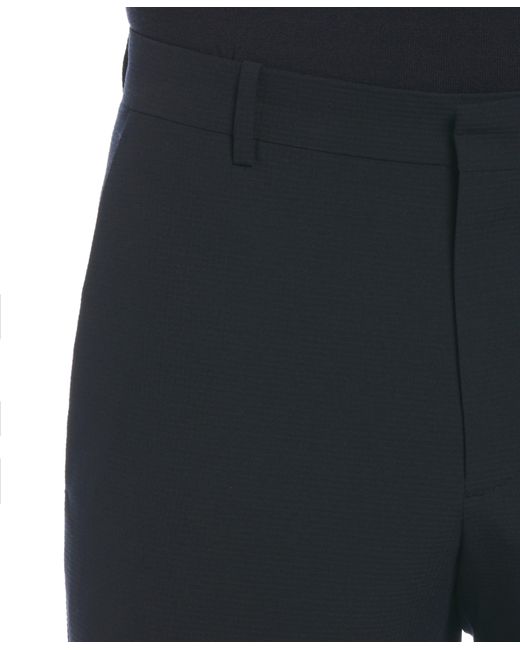 Perry Ellis Black Slim Fit Micro Textured Suit Pants for men