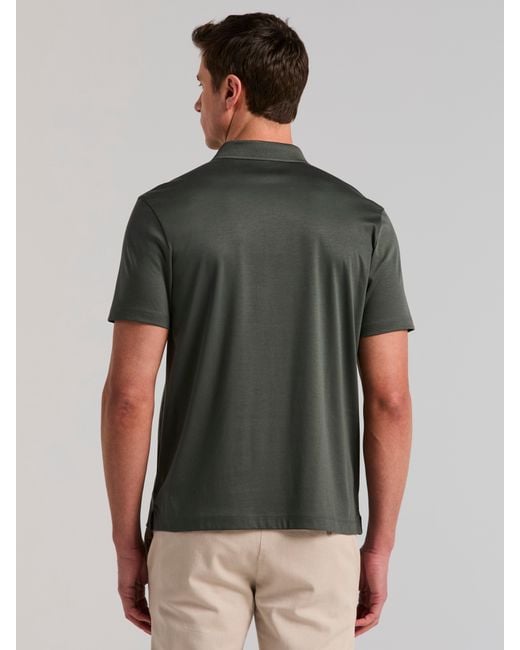 Perry Ellis Black Cool Interlock Polo for men