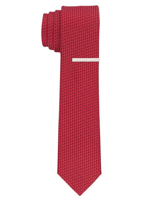 Perry Ellis Red Barnett Micro Slim Tie for men