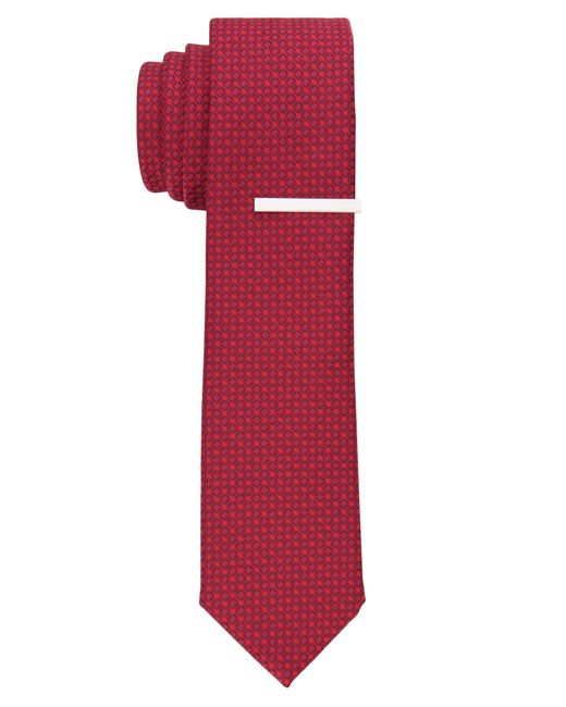 Perry Ellis Red Evin Mini Tie for men