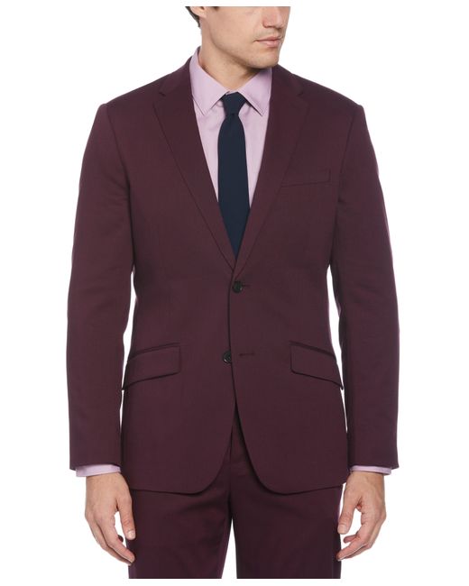 Perry Ellis Purple Slim Fit Performance Tech Suit Jacket for men