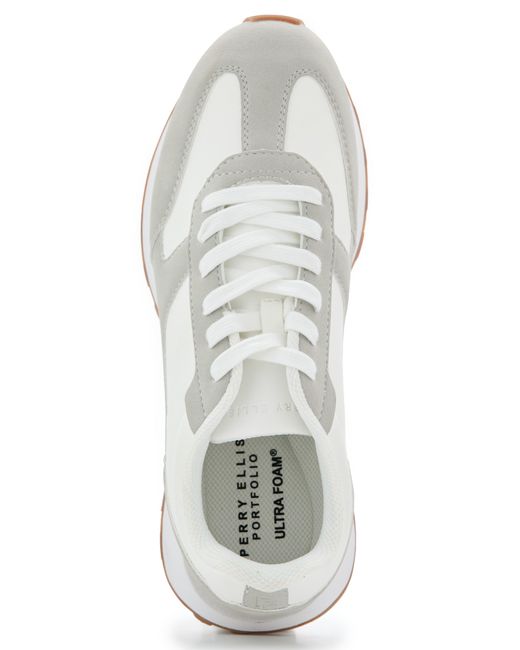 Perry Ellis White Stride Sneakers for men