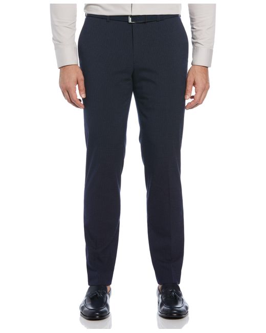 Perry Ellis Blue Slim Fit Pinstripe Suit Pant for men