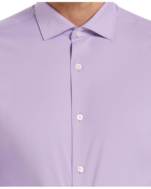 Perry Ellis Very Slim Fit Lilac Tech Dress Shirt in Purple for Men