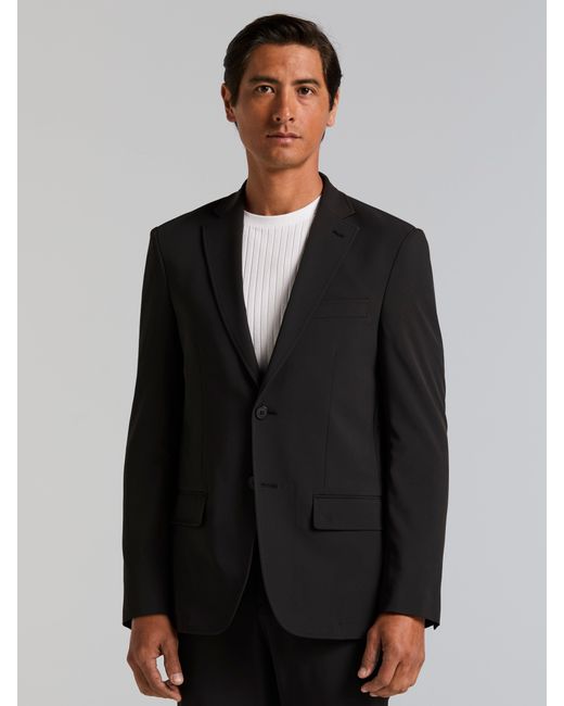 Perry Ellis Black Slim Fit Tech Suit Jacket for men