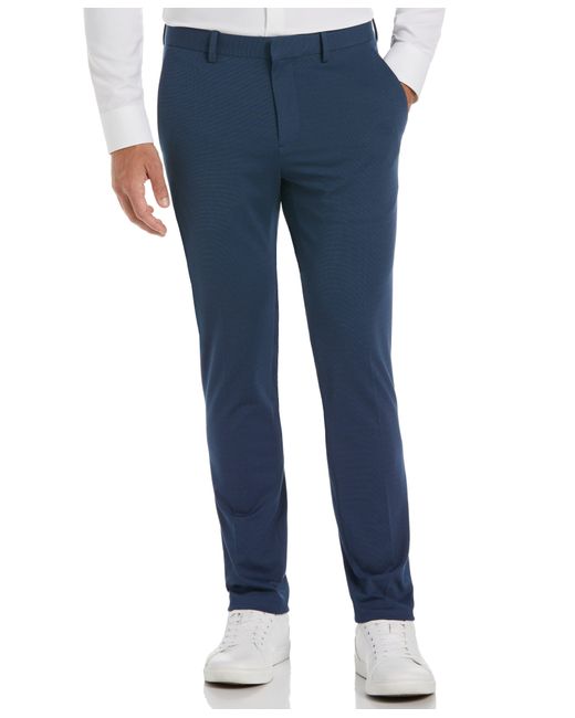 Perry Ellis Blue Very Slim Fit Flat Front Stretch Knit Suit Pant for men