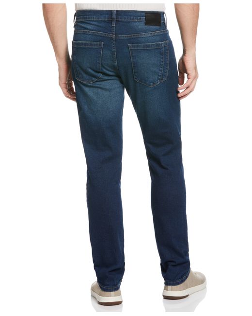 Perry Ellis Blue Recovertm Slim Fit Tinted Dark Wash Denim Jeans for men