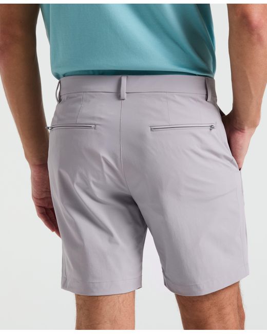 Perry Ellis Blue Stretch Solid Tech Short for men