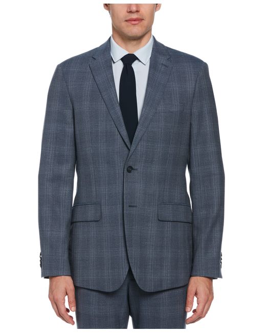 Perry Ellis Blue Slim Fit Wool Suit Jacket for men