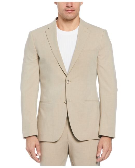 Perry Ellis Natural Slim Fit Luxe Suit Jacket for men