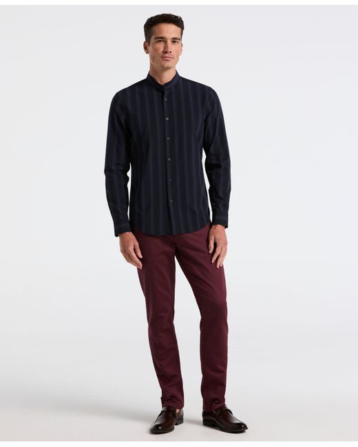 Perry Ellis Blue Ombre Stripe Slim Fit Long Sleeve Shirt for men