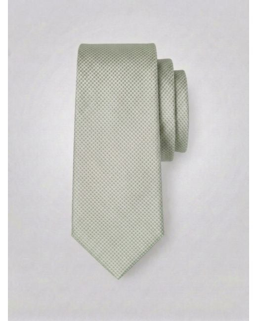 Perry Ellis Green Solid Plain Weave Micro Slim Tie for men