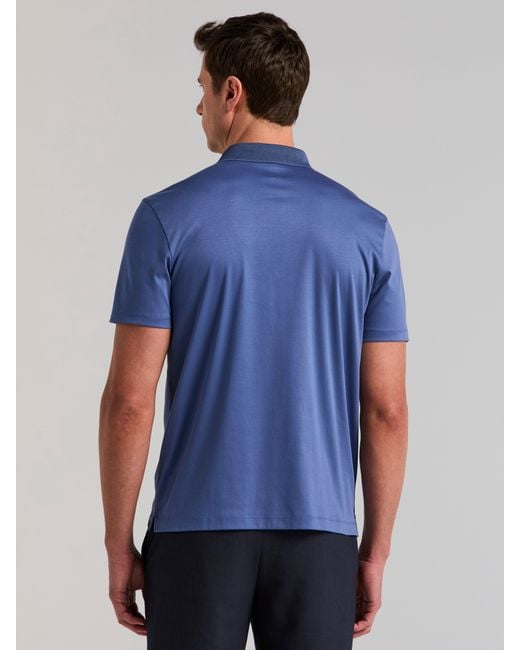 Perry Ellis Black Cool Interlock Polo for men