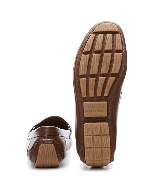 Brown Dress Shoe Slip On Perry Ellis Brown Dress Shoe Slip On Perry Ellis