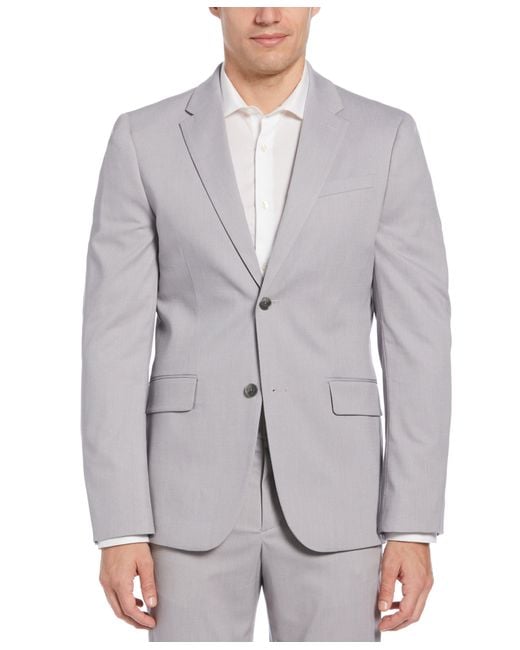 Perry Ellis Black Slim Fit Performance Tech Suit Jacket for men