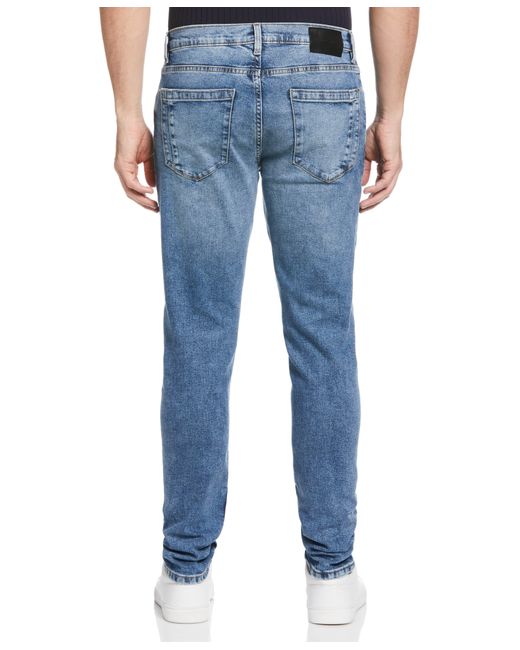 Perry Ellis Blue Recovertm Slim Tapered Fit Light Indigo Denim Jeans for men