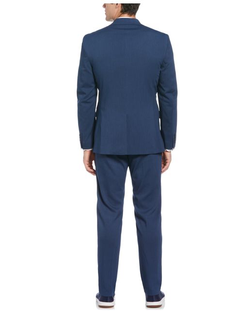 Perry Ellis Blue Slim Fit Performance Tech Suit Jacket for men