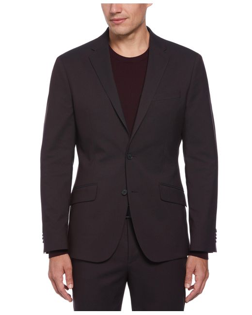 Perry Ellis Black Slim Fit Stretch Washable Suit Jacket for men