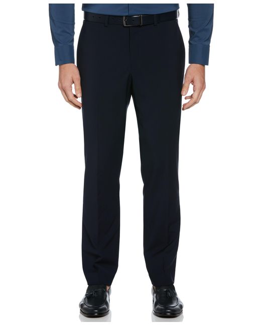 Perry Ellis Blue Slim Fit Solid Suit Pant for men
