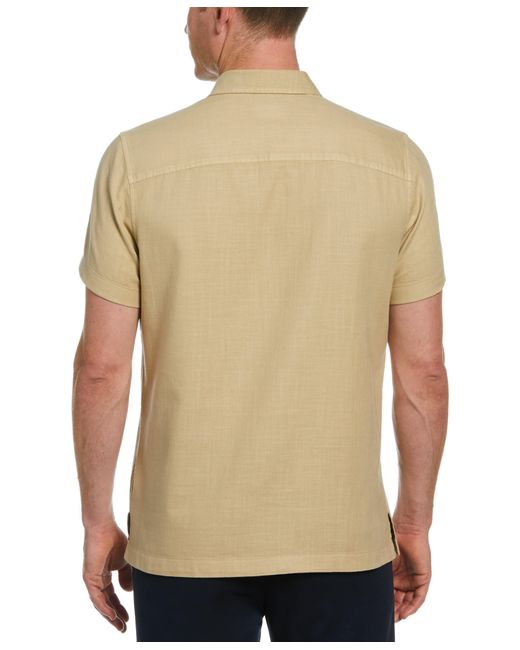 Perry Ellis Natural Cotton Slub Twill Shirt for men