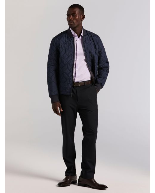 Perry Ellis Cotton Slim Fit Royal Oxford Dress Shirt in Purple for Men |  Lyst