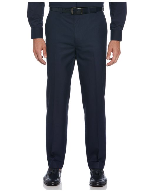 Perry Ellis Blue Slim Fit Solid Suit Pant for men