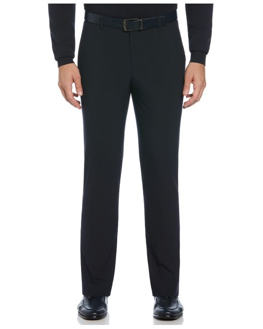 Perry Ellis Black Slim Fit Micro Textured Suit Pants for men