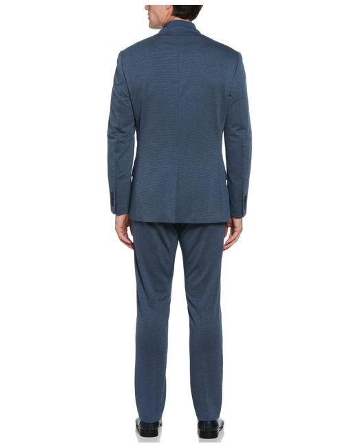 Perry Ellis Blue Slim Fit Neat Knit Suit Jacket for men