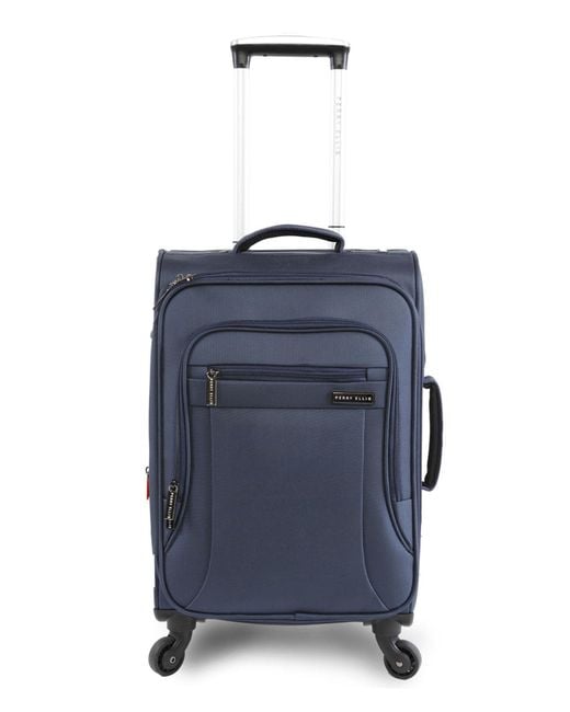 Perry Ellis 21" Fortune Carry-on Luggage in Blue for Men | Lyst