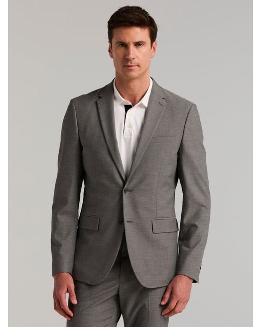 Perry Ellis Men's Gray Slim Fit Louis Suit Jacket