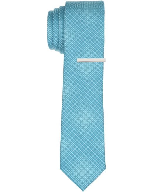 Perry Ellis Purple Solid Plain Weave Slim Necktie for men